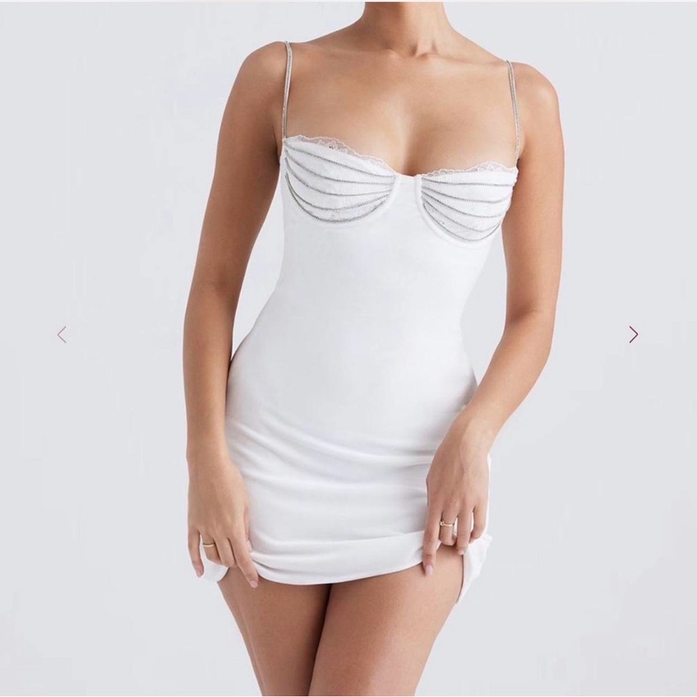 House of CB White Mini Dress